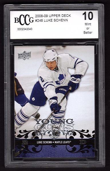 2008-09 Upper Deck #248 Luke Schenn Young Guns Rookie Card - Mint BCCG 10