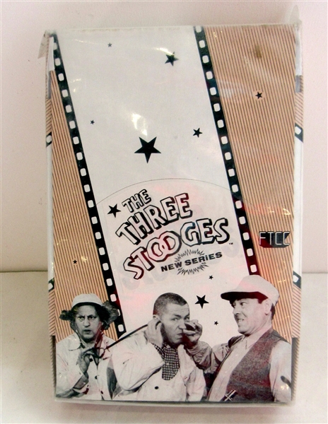 The Three Stooges 1985 FTCC Series 2 Trading Card Wax Box 36 Unopened Packs - Larry, Curly, Moe