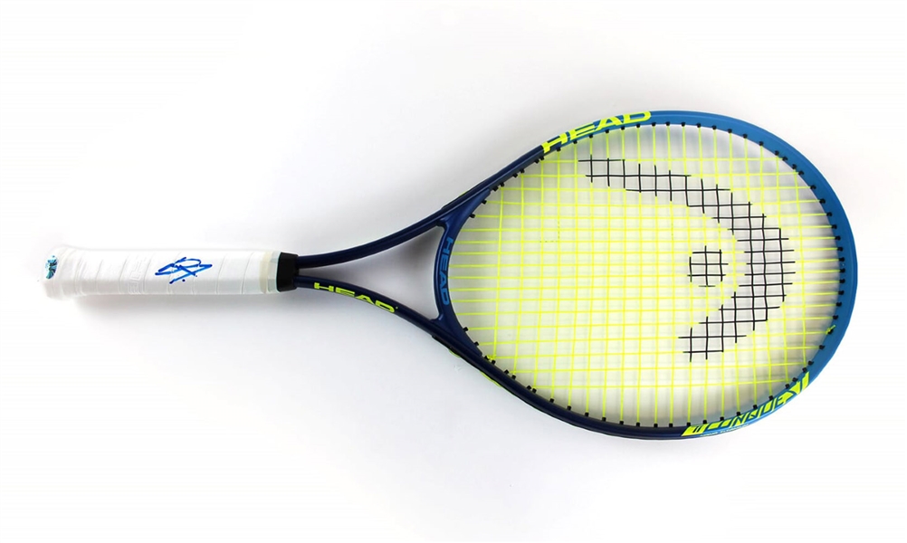 Bianca Andreescu Autographed Blue HEAD Conquest Tennis Racket