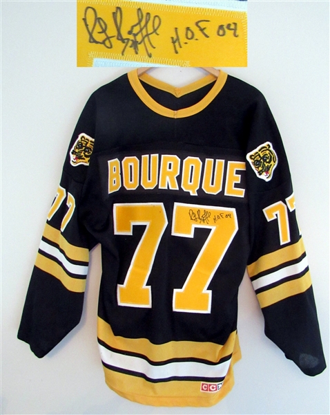 Ray Bourque Boston Bruins Signed CCM Sport Maska Jersey with HOF Note (Flawed)
