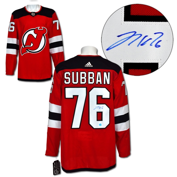 PK Subban New Jersey Devils Autographed Adidas Jersey