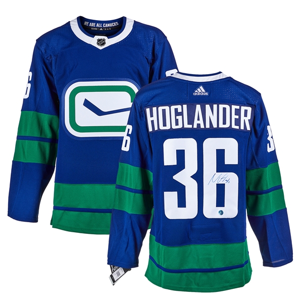 Nils Hoglander Vancouver Canucks Signed Rookie Alt Adidas Jersey