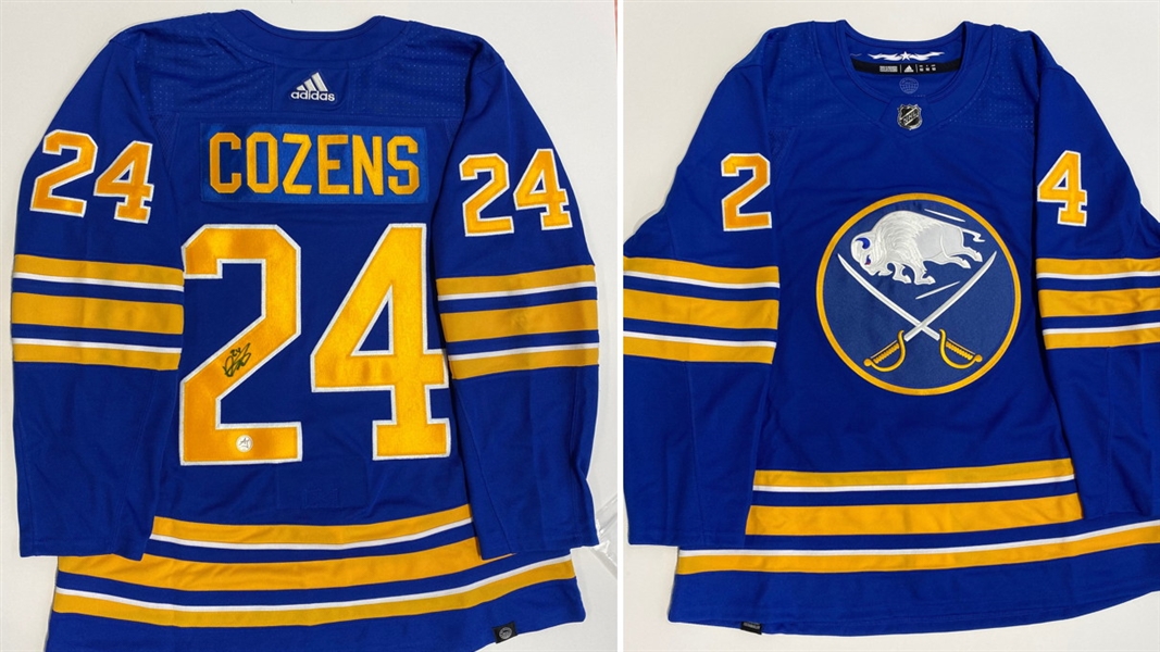 Dylan Cozens Autographed Buffalo Sabres Adidas Jersey