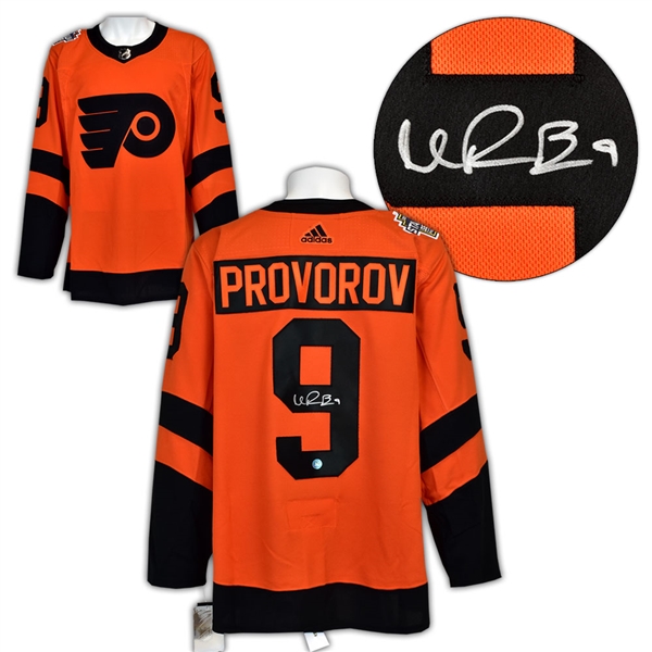 Ivan Provorov Philadelphia Flyers Signed 2019 Stadium Series Adidas Jersey