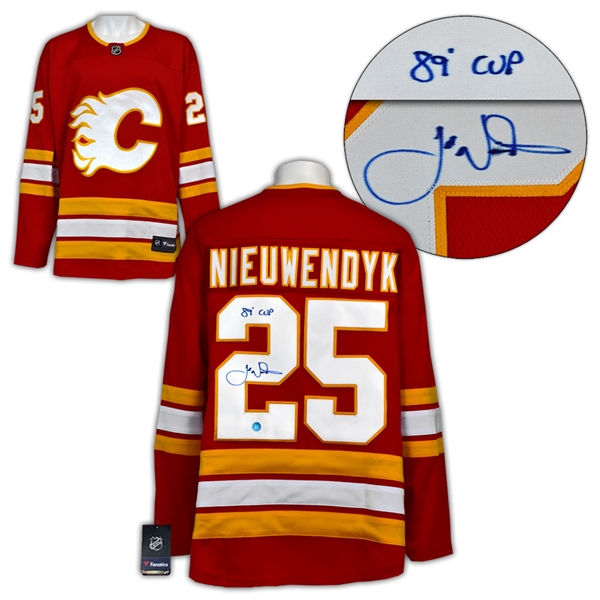 Joe Nieuwendyk Calgary Flames Signed & Inscribed Alt Retro Fanatics Jersey