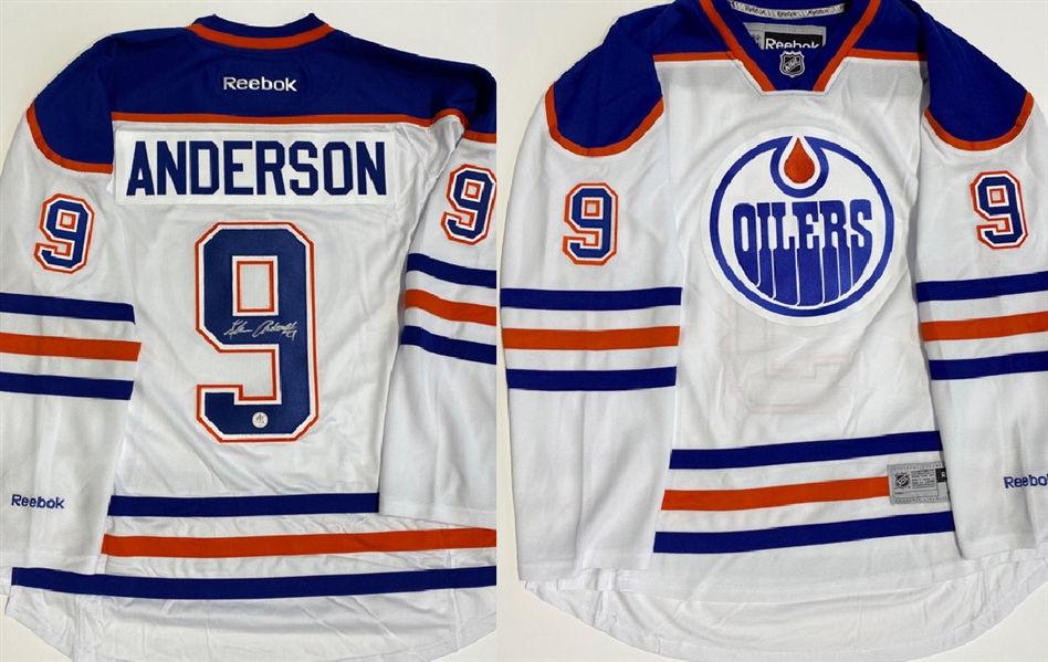 Glenn Anderson Edmonton Oilers Signed White Reebok Jersey