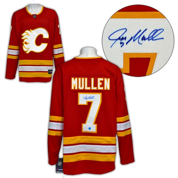 Joe Mullen Calgary Flames Signed Alt Retro Fanatics Jersey