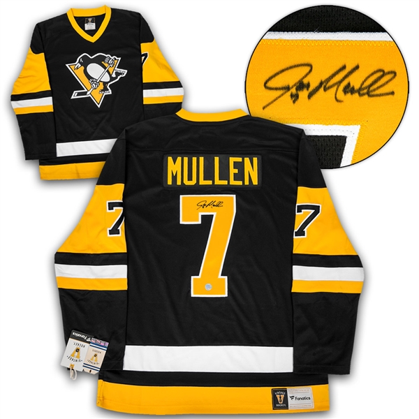 Joe Mullen Pittsburgh Penguins Signed Retro Fanatics Jersey