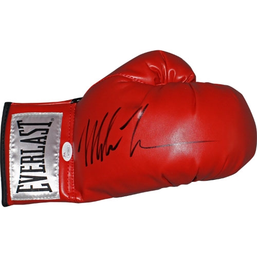 Mike Tyson Autographed Everlast Red Boxing Glove