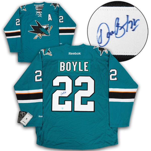 Dan Boyle San Jose Sharks Autographed Reebok Jersey