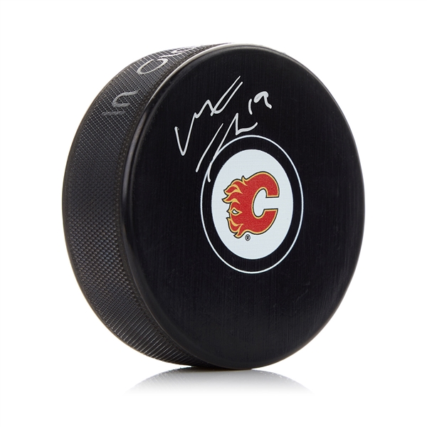 Matthew Tkachuk Calgary Flames Autographed Hockey Puck