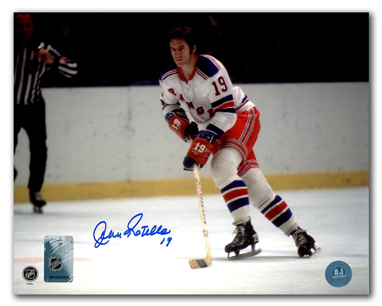 Jean Ratelle New York Rangers Autographed Hockey Playmaker 8x10 Photo