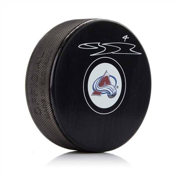 Bowen Byram Colorado Avalanche Autographed Hockey Puck