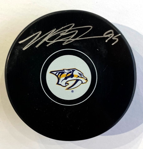 Matt Duchene Nashville Predators Autographed Hockey Puck