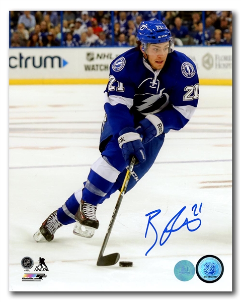 Brayden Point Tampa Bay Lightning Autographed Action 8x10 Photo