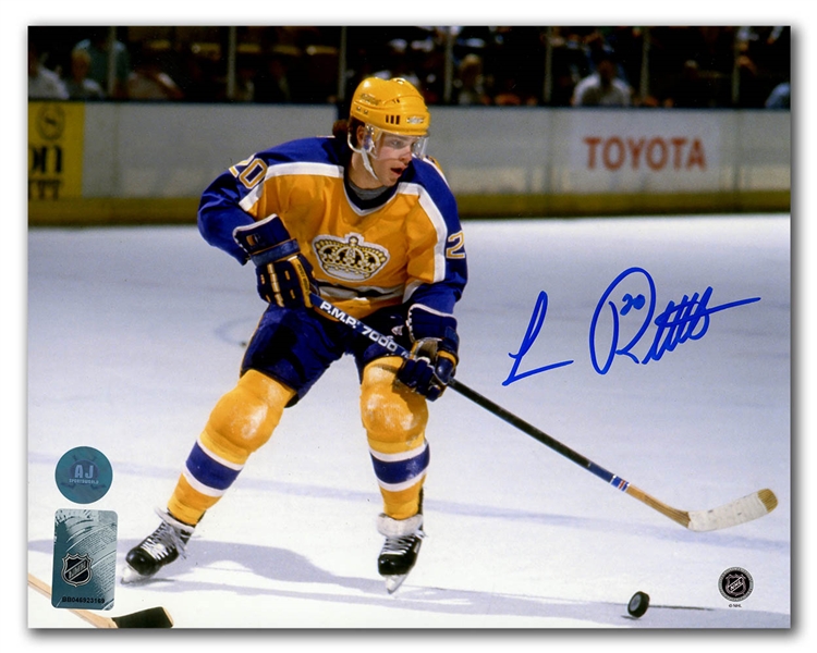 Luc Robitaille Los Angeles Kings Signed Great Western Forum Rookie 8x10 Photo