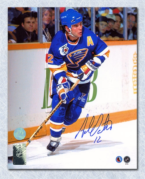 Adam Oates St Louis Blues Autographed Hockey Playmaker 8x10 Photo