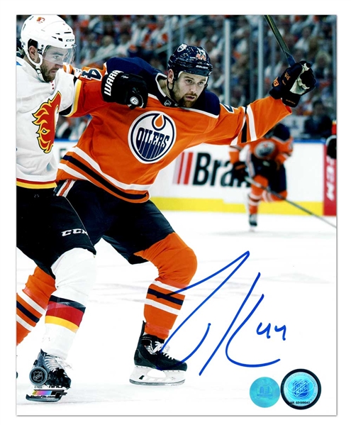 Zack Kassian Edmonton Oilers Autographed Battle Of Alberta 8x10 Photo