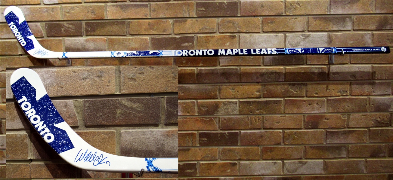 Wendel Clark Autographed Toronto Maple Leafs Branded Composite Hockey Stick (Flawed)