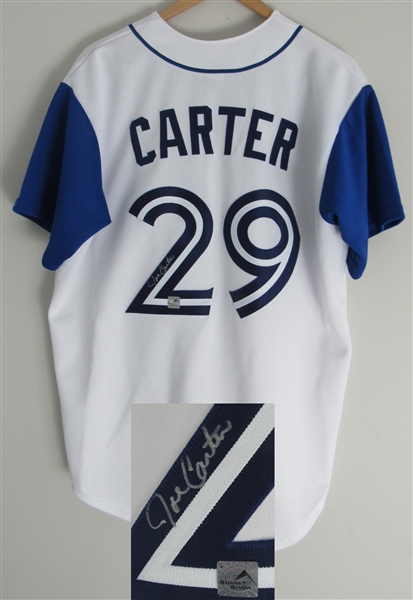 Joe Carter Toronto Blue Jays Signed Majestic Jersey