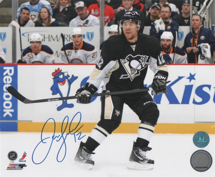Jarome Iginla Pittsburgh Penguins Autographed Hockey 8x10 Photo