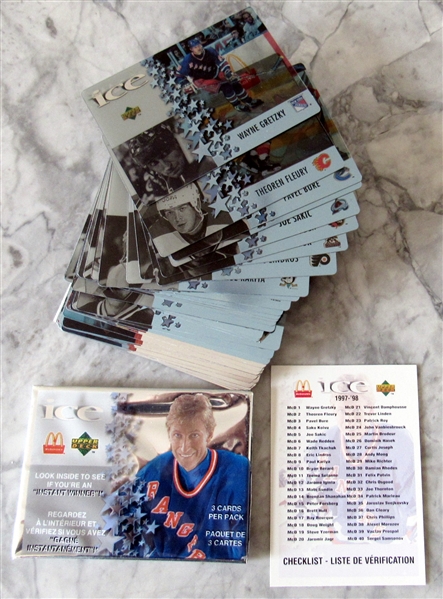 1997-98 Upper Deck McDonald’s Ice NHL Full Set of Trading Cards