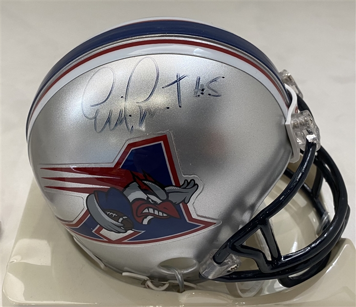 Eric Lapointe Montreal Alouettes Autographed Mini CFL Football Helmet (Flawed)