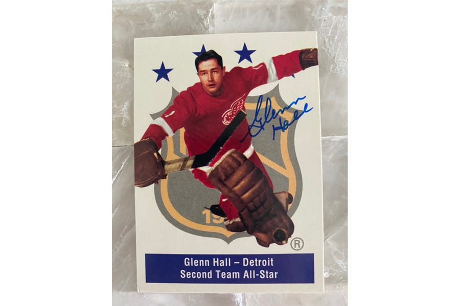 Glenn Hall Detroit Red Wings All-Star Signed Parkhurst Trading Card #141