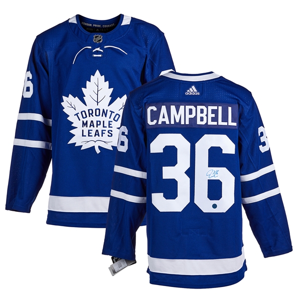 Jack Campbell Toronto Maple Leafs Autographed Adidas Jersey