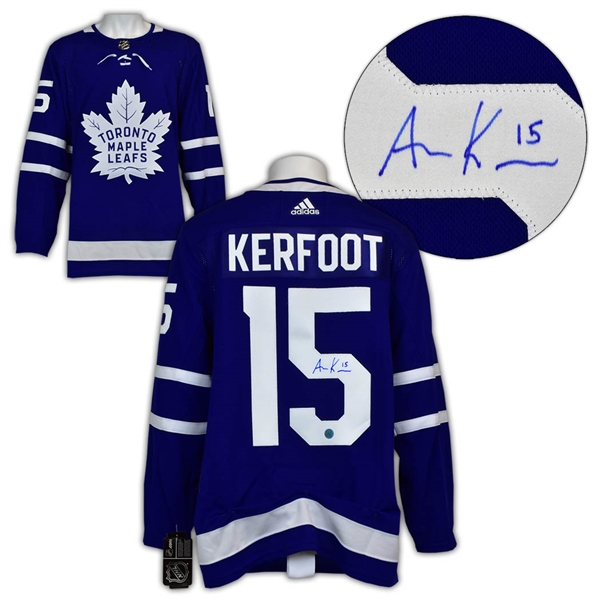 Alex Kerfoot Toronto Maple Leafs Autographed Adidas Jersey