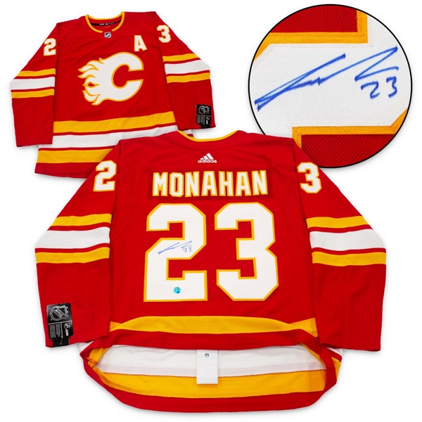 Sean Monahan Calgary Flames Autographed Retro Adidas Jersey