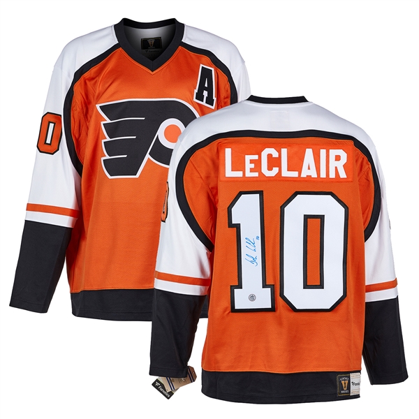 John LeClair Philadelphia Flyers Signed Retro Fanatics Jersey