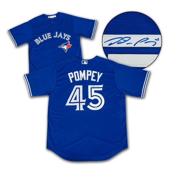 Dalton Pompey Toronto Blue Jays Signed Baseball Jersey