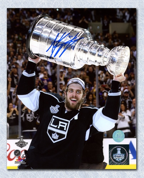 Anze Kopitar Los Angeles Kings Autographed 2014 Stanley Cup 8x10 Photo