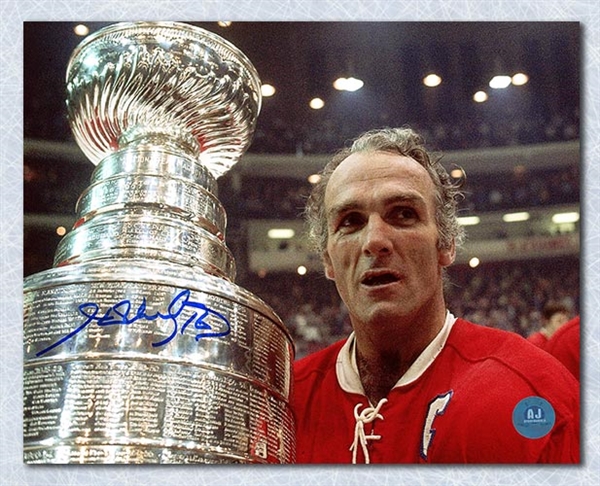 Henri Richard Montreal Canadiens Autographed Stanley Cup Captain 8x10 Photo