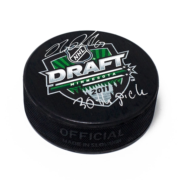 Rickard Rakell Signed 2011 NHL Entry Draft Puck with 30th Pick Note