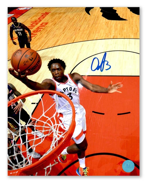 OG Anunoby Toronto Raptors Signed Net Cam 8x10 Photo
