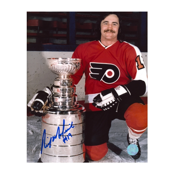 Rick MacLeish Philadelphia Flyers Autographed Stanley Cup 8x10 Photo