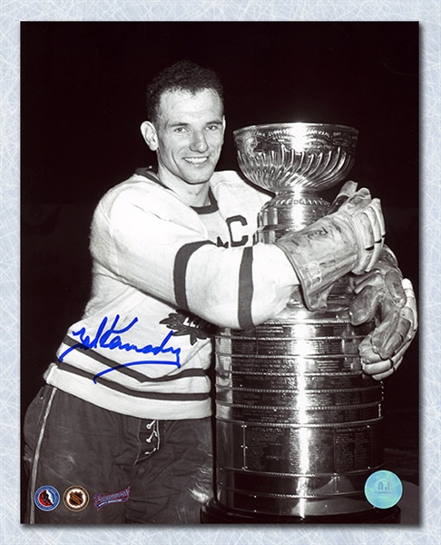 Teeder Kennedy Toronto Maple Leafs Signed Stanley Cup 8x10 Photo