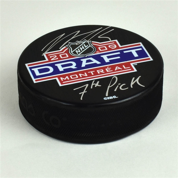 Nazem Kadri Signed 2009 NHL Entry Draft Puck with 7th Pick