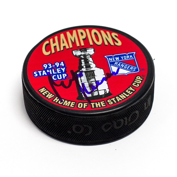 Mike Keenan New York Rangers Autographed 94 Stanley Cup Puck