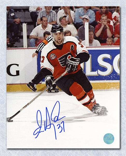 Eric Desjardins Philadelphia Flyers Autographed Stanley Cup Finals 8x10 Photo