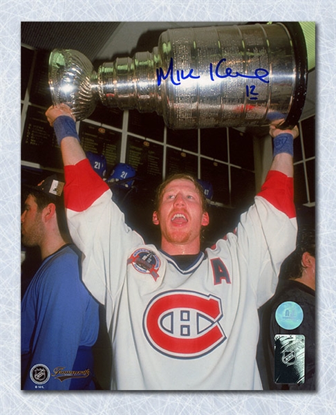 Mike Keane Montreal Canadiens Autographed Stanley Cup 8x10 Photo