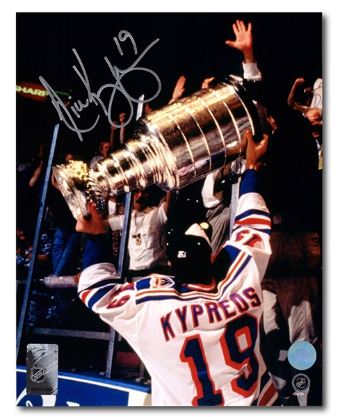 Nick Kypreos New York Rangers Autographed 1994 Stanley Cup 8x10 Photo