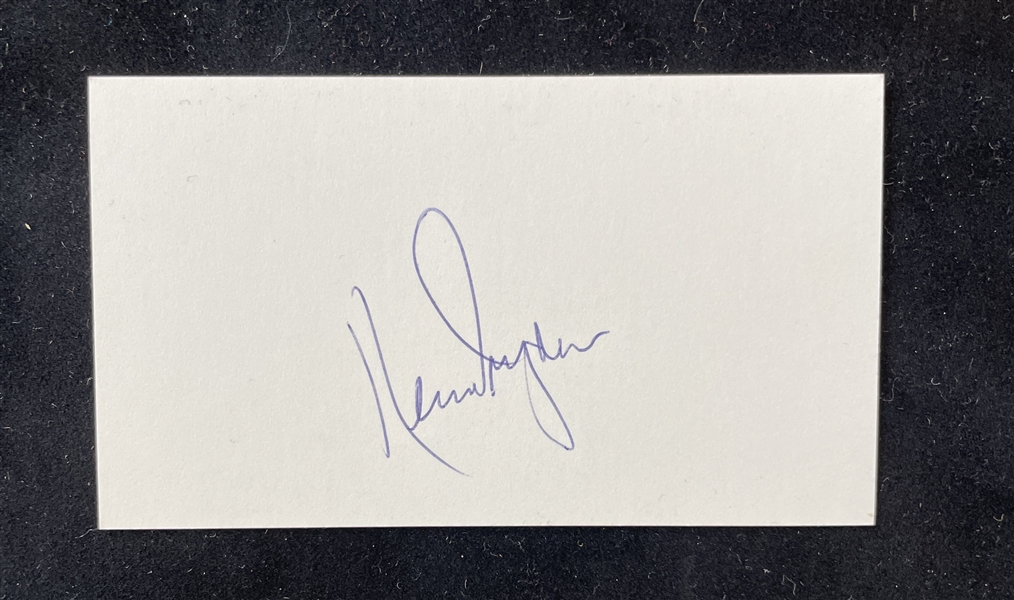 Ken Dryden Montreal Canadiens Signed Cut Signature on Business Card