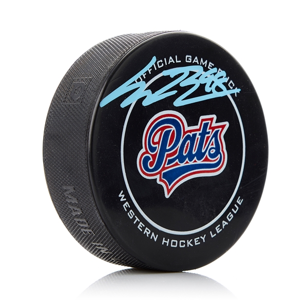 Connor Bedard Regina Pats Autographed CHL Hockey Puck