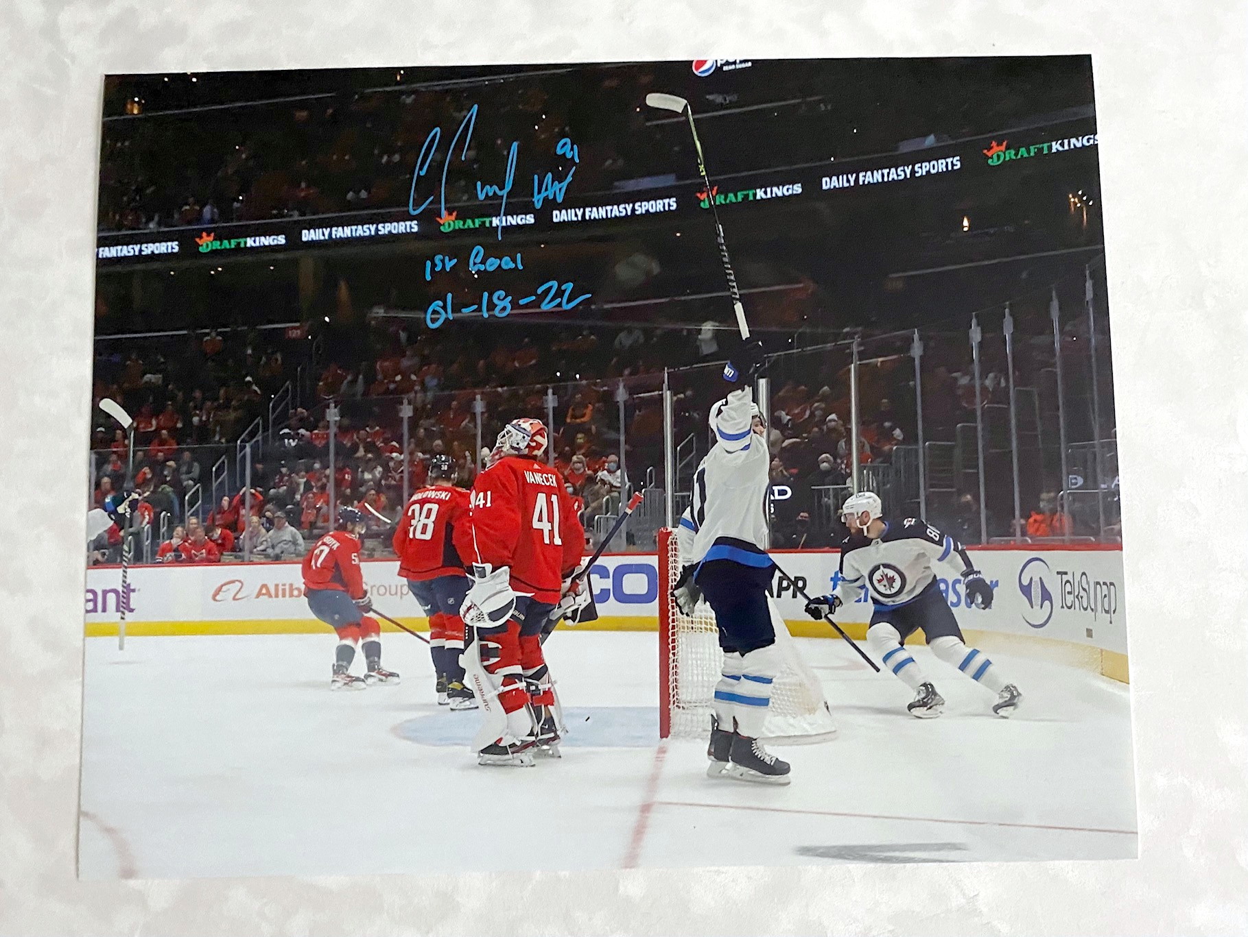 Lot Detail - Cole Perfetti Winnipeg Jets Signed 16x20 Photo With 1st ...