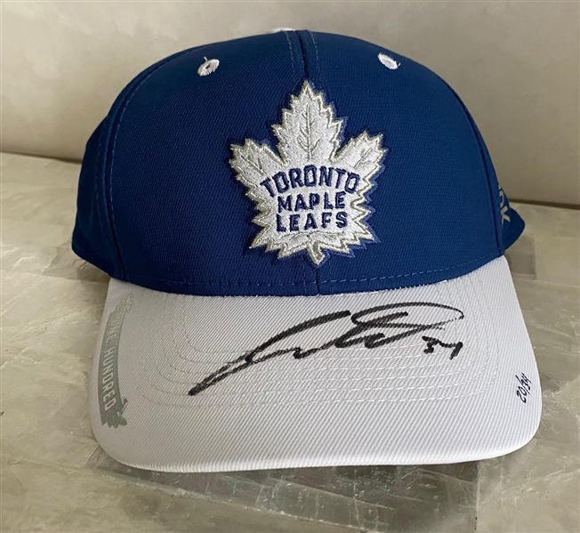Auston Matthews Signed NHL Centennial Season Toronto Maple Leafs Hat #20/34 