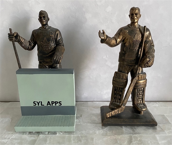 Syl Apps & Turk Broda Toronto Maple Leafs Legends Row Statues