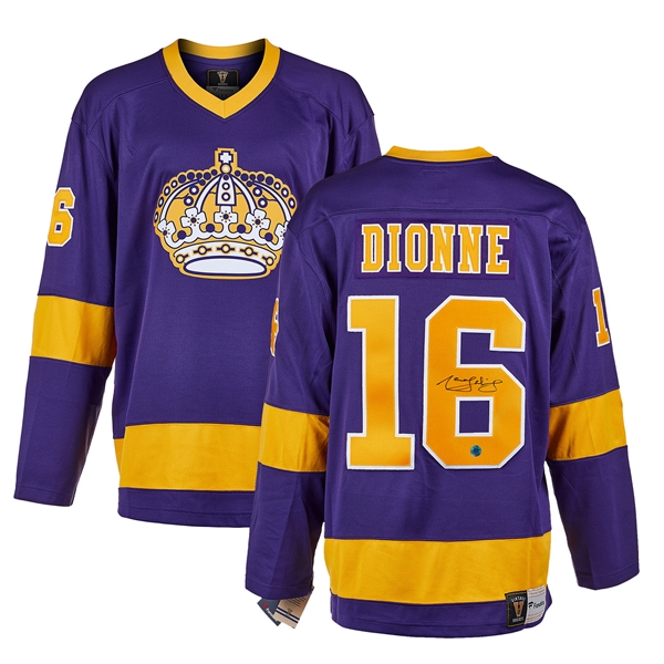 Marcel Dionne Los Angeles Kings Signed Retro Fanatics Jersey